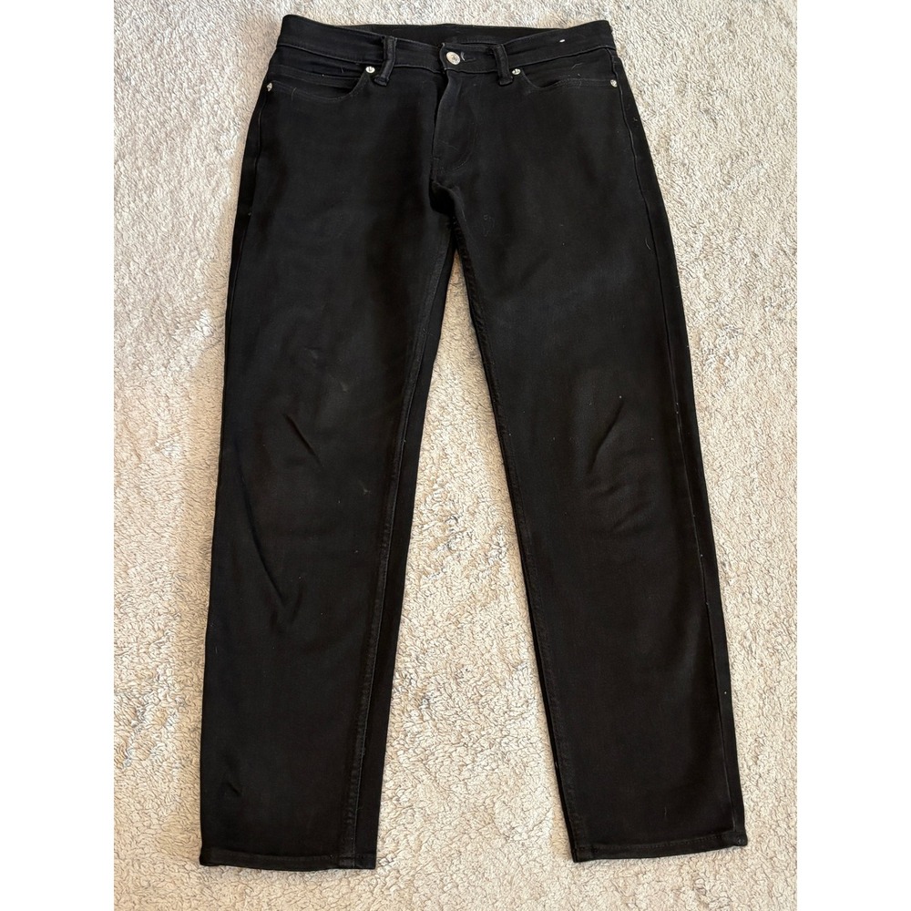 Abercrombie & Fitch Mens Skinny Taper Stretch Jeans Black 30x30 (Actual 30x27)